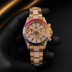 Rolex Daytona Rainbow Diamond Automatic Watch