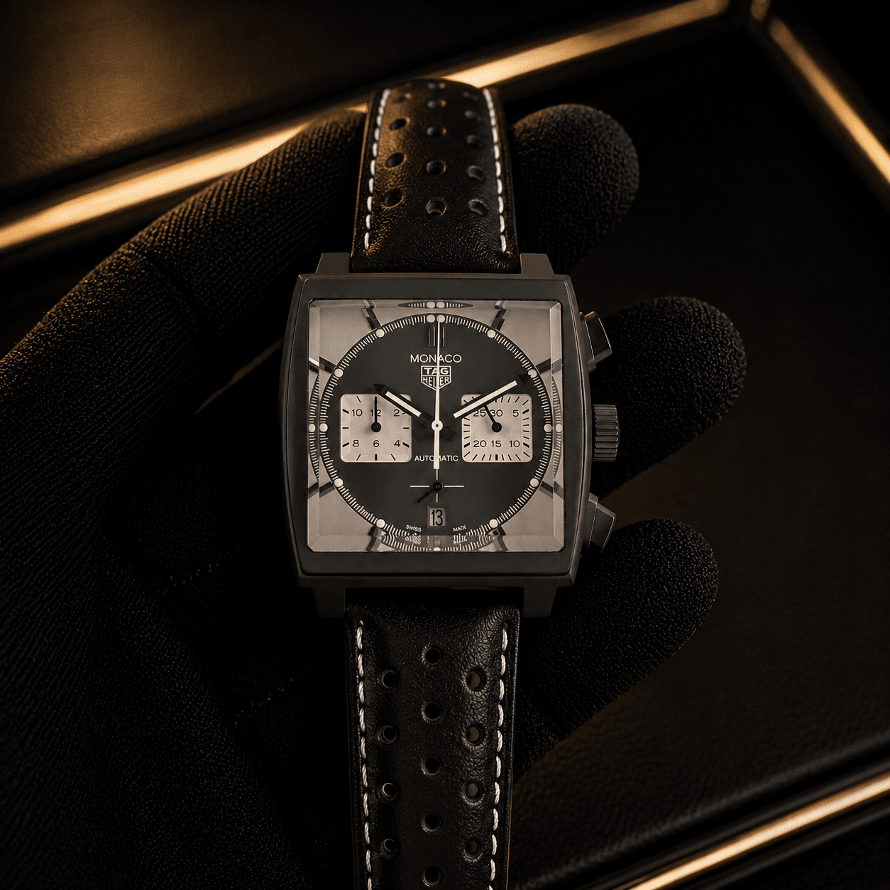 TAG Heuer Monaco Black Dial Watch