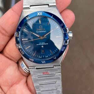 Omega Constellation 41MM Automatic Men's Watch with Stainless Steel Bracelet and Roman Numeral Bezel