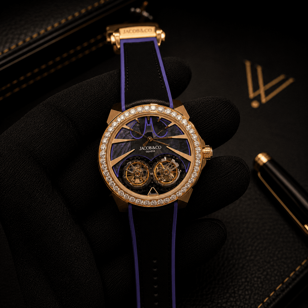 Jacob & Co. Gotham City Batman Edition Dual Tourbillon Automatic Watch