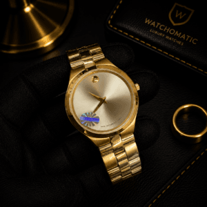 Movado Premium Slim Sapphire Glass Gold Rose Gold Watch for Men | Japan Quartz