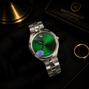 Movado Slim Japan Quartz Premium Sapphire Glass Silver Watch for Men with Stainless Steel Bracelet