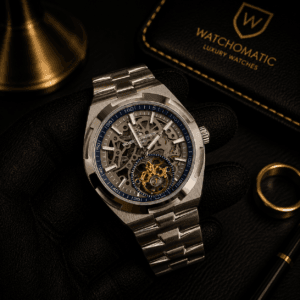 Vacheron Constantin Overseas Tourbillon Skeleton Japan Automatic Stainless Steel Watch for Men