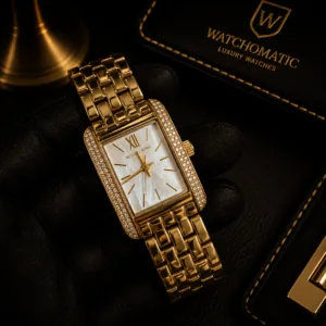 Michael Kors OG Authentic Women's Diamond Bezel Gold Watch Japan Movement Original Unregistered