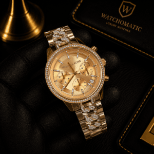 Michael Kors OG Authentic Women's Rose Gold Diamond Chronograph Watch Japan Movement Original Unregistered