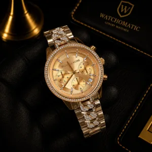 Michael Kors OG Authentic Women's Rose Gold Diamond Chronograph Watch Japan Movement Original Unregistered