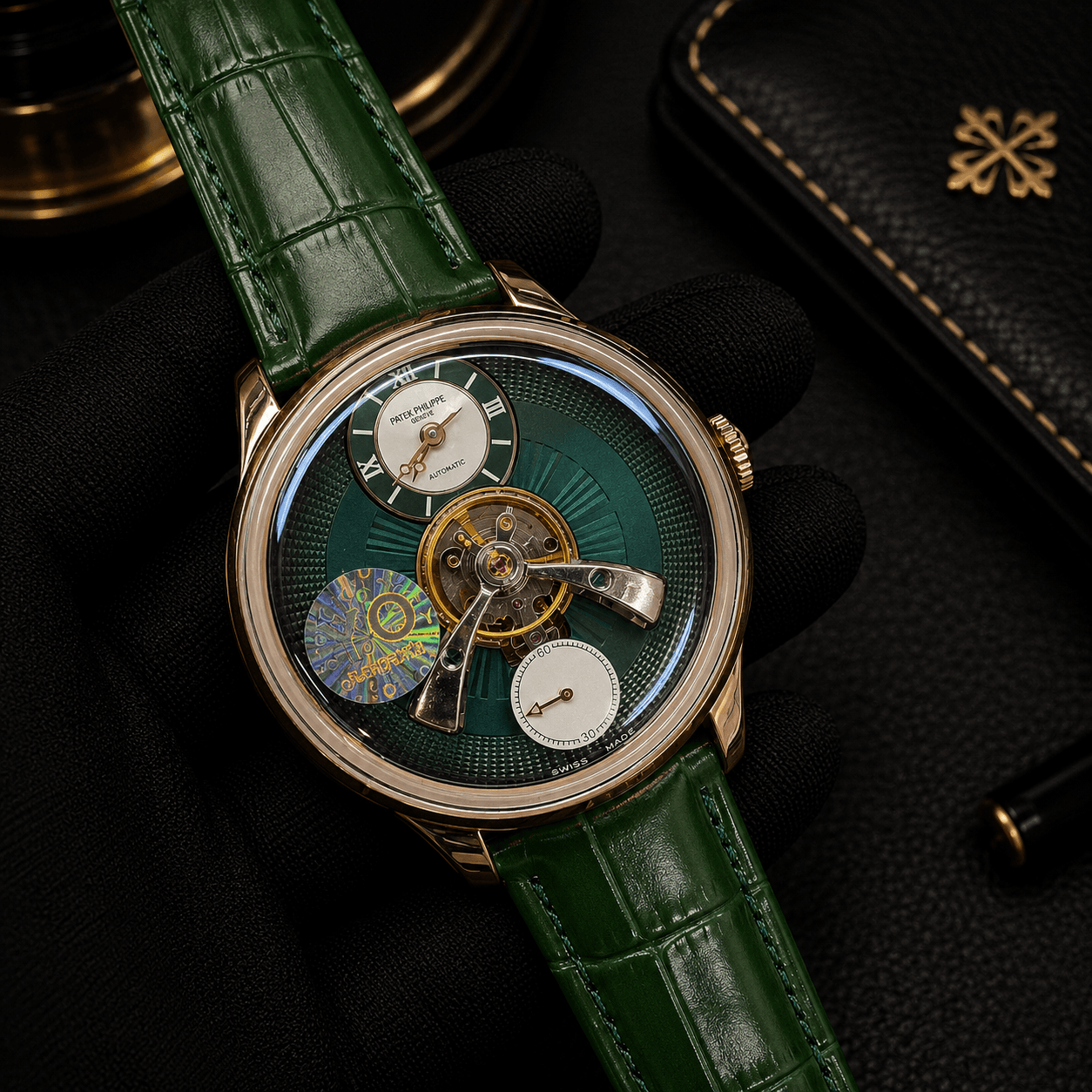 Patek Philippe Central Tourbillon Automatic Rose Gold Luxury Watch