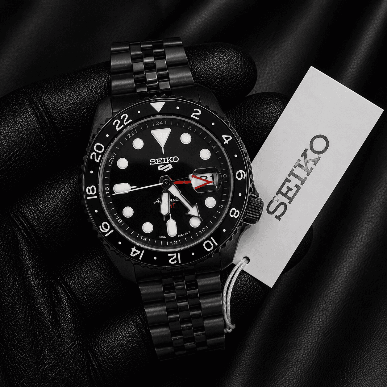 Seiko 5 Sports GMT Automatic Jubilee Strap Japan Quality Men's Watch