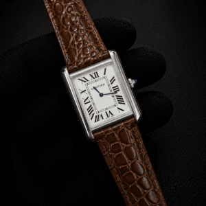 Cartier Tank Men's Leather Strap Japan Movement Watch