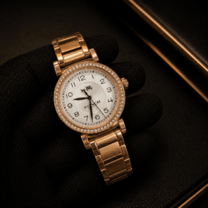 Coach Women's Rose Gold Crystal Classic Watch Original Authentic Quality with White Dial and Rose Gold Stainless Steel Bracelet