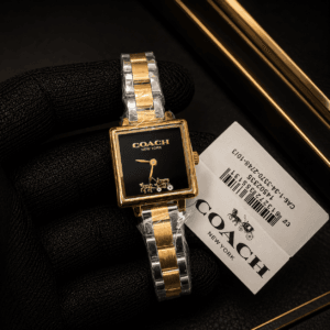 Coach Women's Two Tone Square Dial Watch Original Authentic Quality