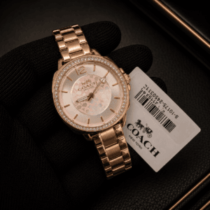 Coach Women's Rose Gold Crystal Dial Watch Original Authentic Quality
