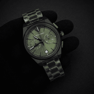Emporio Armani Men's Green Chronograph Watch Original Authentic Quality