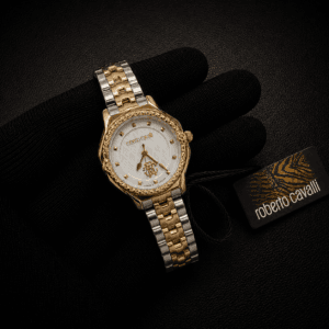 Roberto Cavalli by Franck Muller Women's Watch Original Unregistered Premium Stainless Steel Mother of Pearl Dial