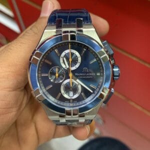Maurice Lacroix Aikon Chronograph OG Authentic Swiss Quartz Stainless Steel Men's Watch