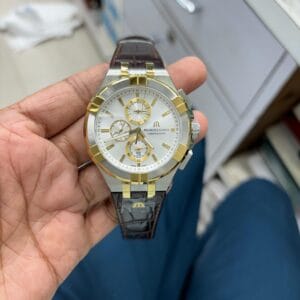 Maurice Lacroix Aikon Chronograph OG Authentic Swiss Quartz Stainless Steel Men's Watch