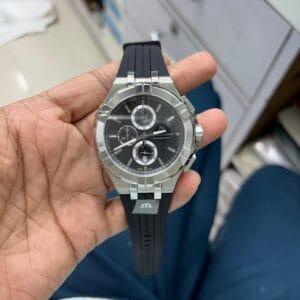 Maurice Lacroix Aikon Chronograph OG Authentic Swiss Quartz Stainless Steel Men's Watch