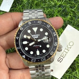 Seiko 5 Sports GMT Automatic Jubilee Strap Japan Quality Men's Watch