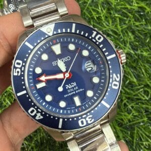 Seiko 5 Sports Solar All Steel Rechargeable Battery Japan Quality Men's Watch