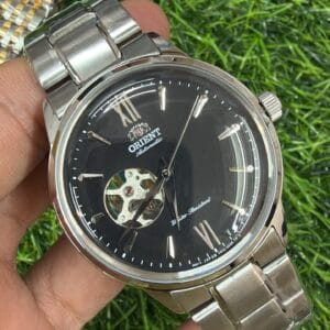 Orient Open Heart Automatic All Steel Japan Quality Men's Watch
