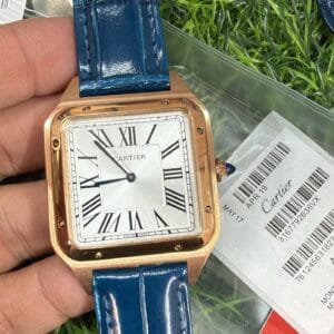 Cartier Santos-Dumont Men's Leather Strap Japan Movement Watch