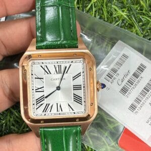 Cartier Santos-Dumont Men's Leather Strap Japan Movement Watch