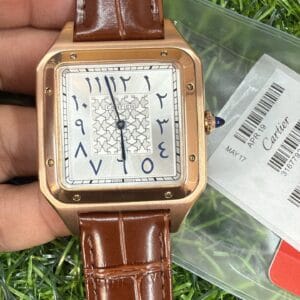 Cartier Santos-Dumont Men's Leather Strap Japan Movement Watch