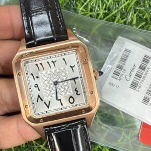 Cartier Santos-Dumont Men's Leather Strap Japan Movement Watch