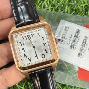 Cartier Santos-Dumont Men's Leather Strap Japan Movement Watch