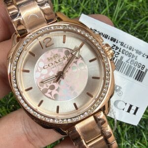 Coach Women's Rose Gold Crystal Dial Watch Original Authentic Quality