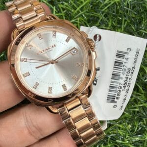 Coach Women's Rose Gold Crystal Dial Watch Original Authentic Quality
