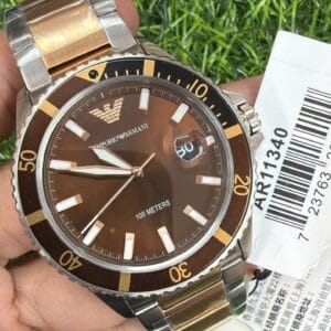 Emporio Armani Men's Brown Diver Watch Original Authentic Quality