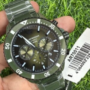 Emporio Armani Men's Ceramic Chronograph Watch Original Authentic Quality