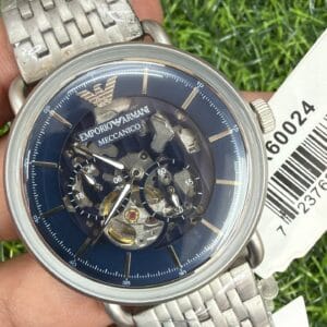 Emporio Armani Meccanico Automatic Skeleton Watch Original Authentic Miyota 21 Jewels