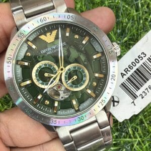 Emporio Armani Meccanico Automatic Skeleton Watch Original Authentic Miyota Automatic Stainless Steel