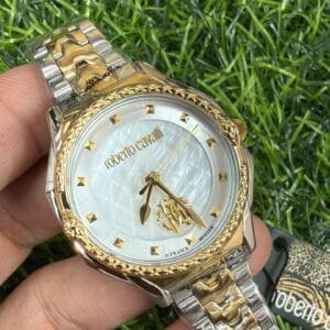 Roberto Cavalli by Franck Muller Women's Watch Original Unregistered Mother of Pearl Dial Stainless Steel