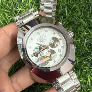 RADO DiaStar Chronograph Sapphire Glass Pure Japan Machine Silver Men's Watch