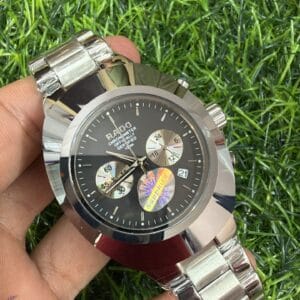 RADO DiaStar Chronograph Sapphire Glass Pure Japan Machine Silver Men's Watch