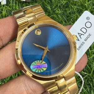 Movado Premium Slim Sapphire Glass Gold Rose Gold Watch for Men with Japan Quartz Movement and Stainless Steel Bracelet