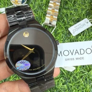 Movado Premium Slim Sapphire Glass Gold Rose Gold Watch for Men with Japan Quartz Movement and Stainless Steel Bracelet