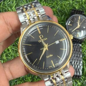 Omega De Ville Men's Quartz Watch Stainless Steel Luxury Dress Watch