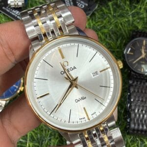 Omega De Ville Men's Quartz Watch Stainless Steel Luxury Dress Watch