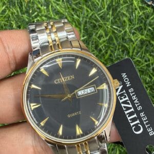 Citizen OG Authentic Quality Quartz Day Date Men's Watch with Sapphire Glass and Stainless Steel Bracelet