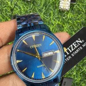 Citizen OG Authentic Quality Quartz Day Date Men's Watch with Sapphire Glass and Stainless Steel Bracelet