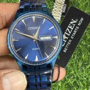 Citizen OG Authentic Quality Quartz Day Date Men's Watch with Sapphire Glass and Stainless Steel Bracelet
