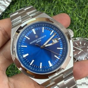 Vacheron Constantin Overseas Japan Automatic Premium Sapphire Glass Stainless Steel Watch for Men Blue Brown Dial