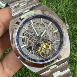 Vacheron Constantin Overseas Tourbillon Skeleton Japan Automatic Stainless Steel Watch for Men