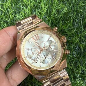 Michael Kors OG Authentic Women's Chronograph Rose Gold Watch Japan Movement Original Unregistered