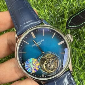 Patek Philippe Complications Flying Tourbillon Automatic Silver Luxury Watch