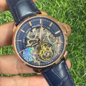 Patek Philippe Skeletonized Automatic Rose Gold Luxury Watch